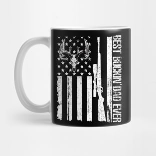 Deer Hunting US Flag Best Buckin Dad Ever Love Mug